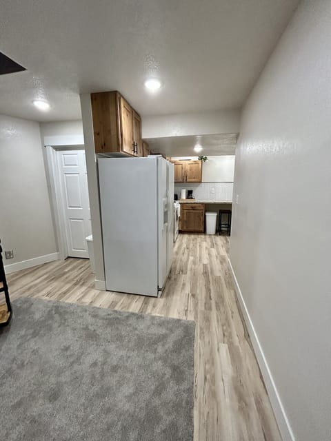 View from entrance. Stairs at left lead to private resident area w/ locked door