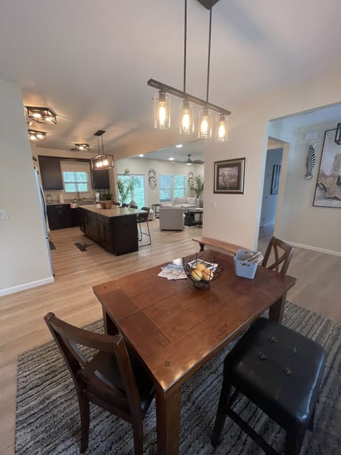 Dining, Kitchen, and Living