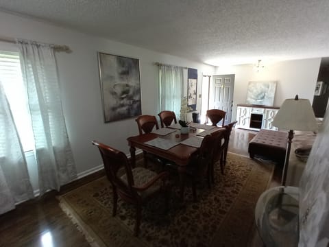 Dining room off great room and kitchen 