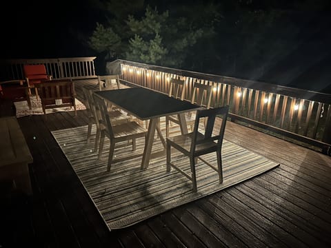 Deck at night. Enjoy the stars!