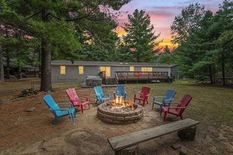 Firepit perfect for making s'mores and enjoying time with friends and family