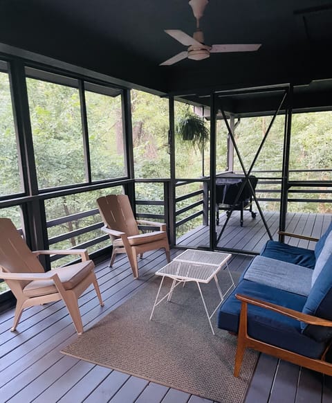 Screened in covered deck