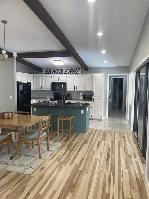 Kitchen with access to washer dryer and 2nd bathroom
