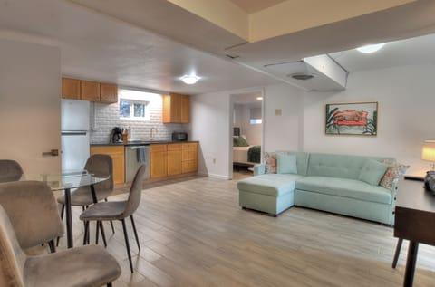 Main House - 2nd Living and Kitchen (Basement) - Queen Sofa Sleeper