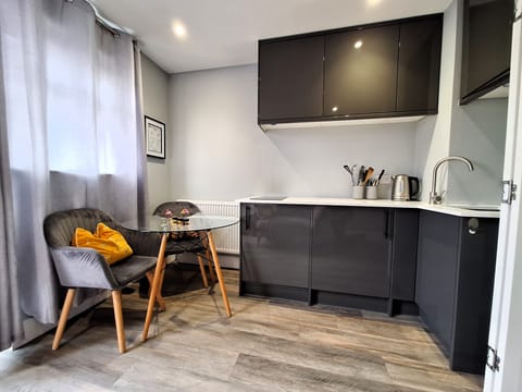 Full kitchen/dining area view.