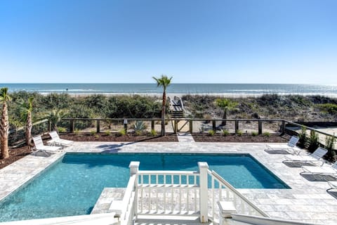 Pool views from the porch