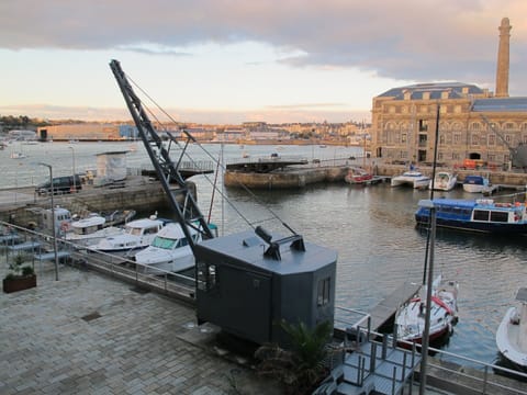 View of marina from apartment