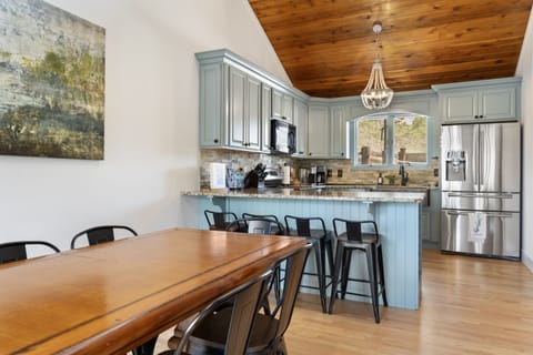 Dining area with kitchen