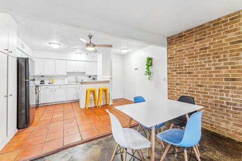 Dining area and kitchen