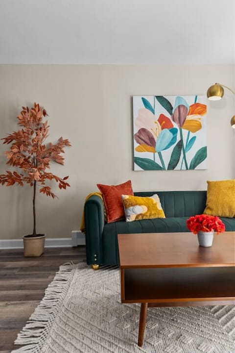 Welcome to your home away from home! A space to relax while reading, visiting or watching tv!