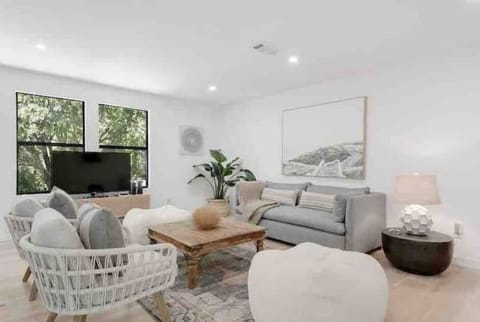 open concept living with lots of light