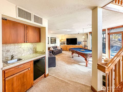 Gather for thrilling games and easy-access refreshments.