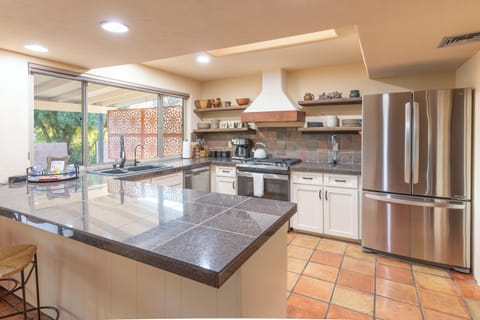 Kitchen has a filtered water from whole house filtration system