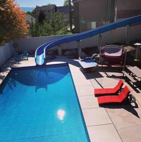36' X 18' Salt water pool that is 8' deep Open May 15 and closed October 1st