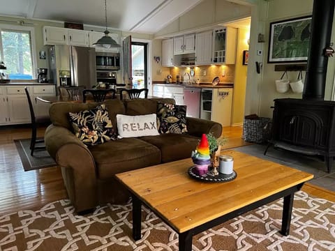 Sitting area that overlooks the lake.