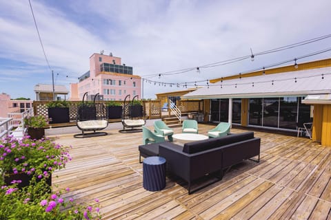 Rooftop lounge with panoramic Key West views