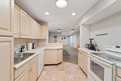 Kitchenette located near the gym area