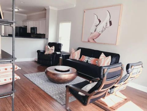 Great room with vaulted ceilings.   