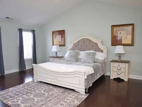 Spacious primary bedroom suite.
