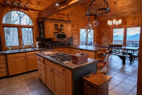 Open kitchen on main