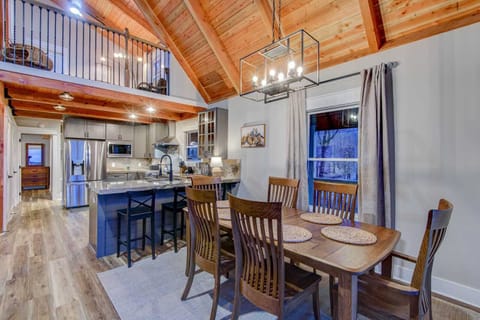 Dining Area and Kitchen with Additional Bar Seating
