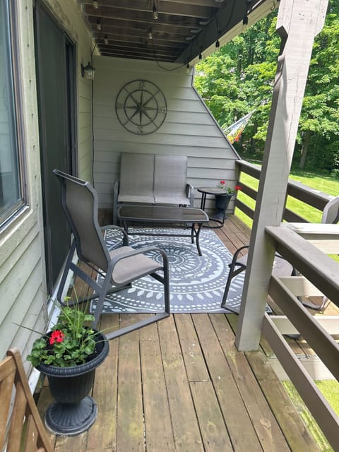 Main level deck sunrise view is a perfect spot for enjoying a cup of coffee! 