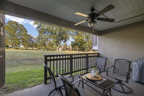 Covered Patio Overlooking the Golf Course