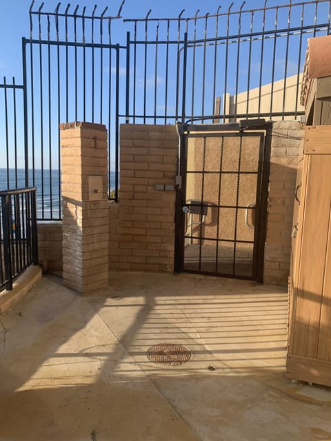 Private access to beach stairs