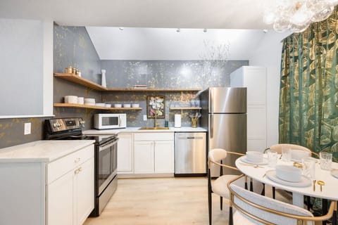 A fully equipped kitchen ready for your culinary adventures.