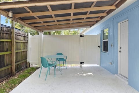 Great Private Patio Space with Access from Kitchen or Front Walkway