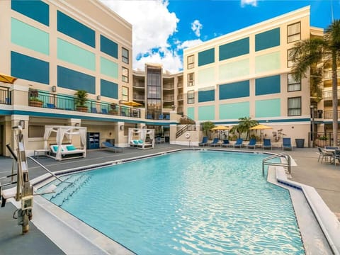 Soak up sunshine with loungers and a sparkling pool deck.