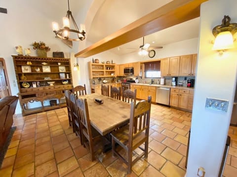Dining and kitchen area