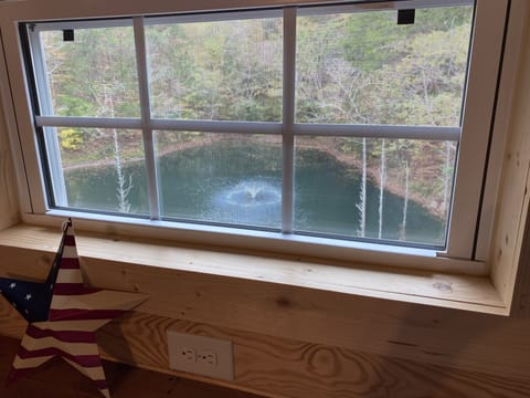 View of water from loft