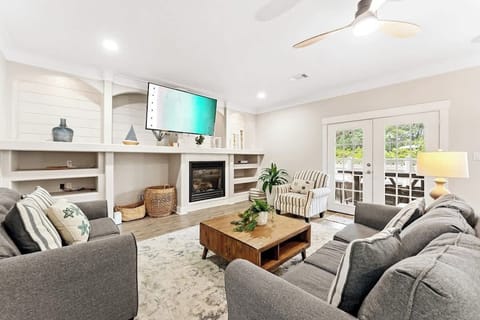 Our open living room offers a comfortable place to gather for your entire group.
