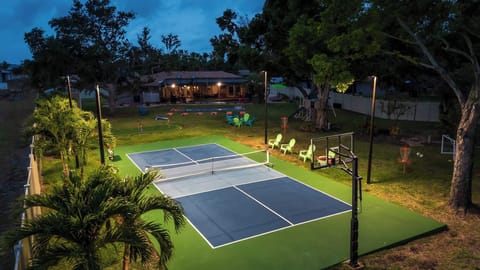 View from the Corner of the Back Yard at Night