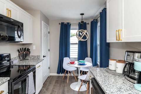 Channel your inner chef in our fully equipped kitchen, complete with everything you need to whip up delicious meals during your stay.