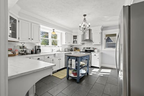 Our spacious kitchen, with all of the equipment you need to cook a family meal!