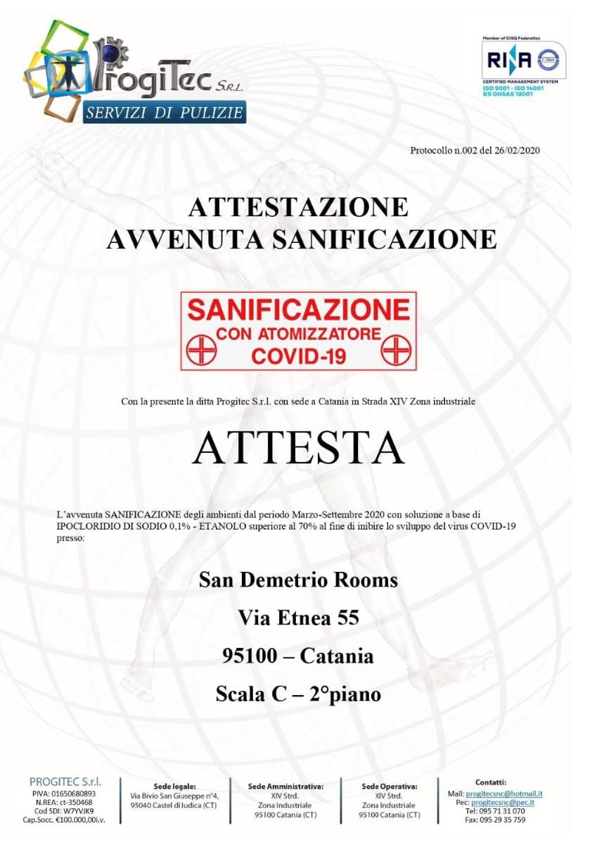 San Demetrio Bed and Breakfast in Catania