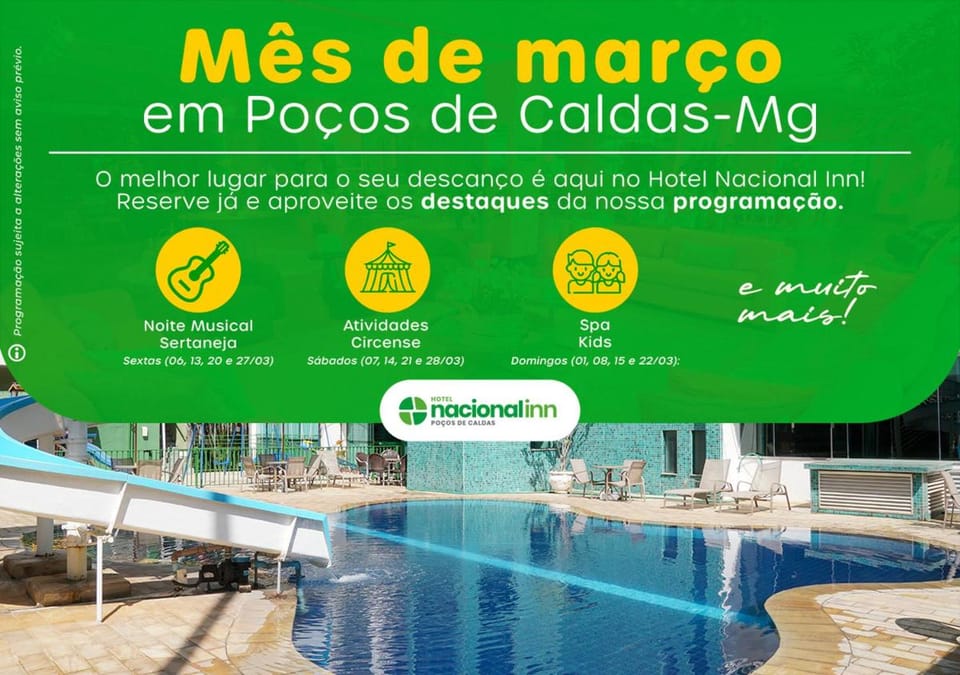 Nacional Inn Poços de Caldas - Lazer completo e Gastronomia no Centro Hotel in State of São Paulo