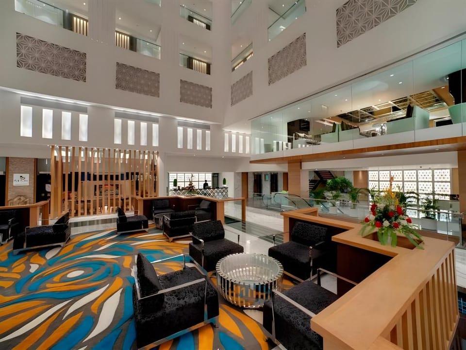 Orange Megastructure Hotel in Gujarat