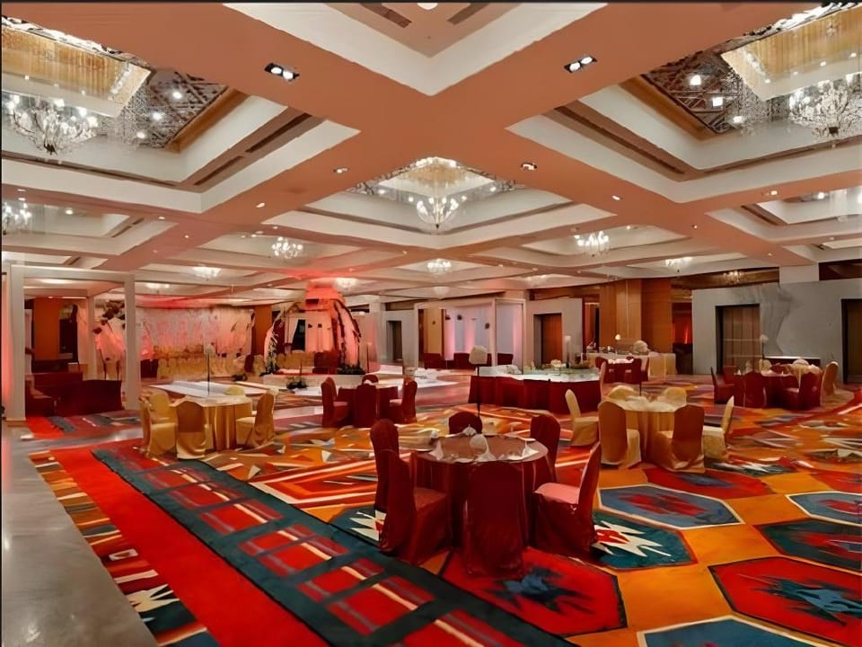 Orange Megastructure Hotel in Gujarat