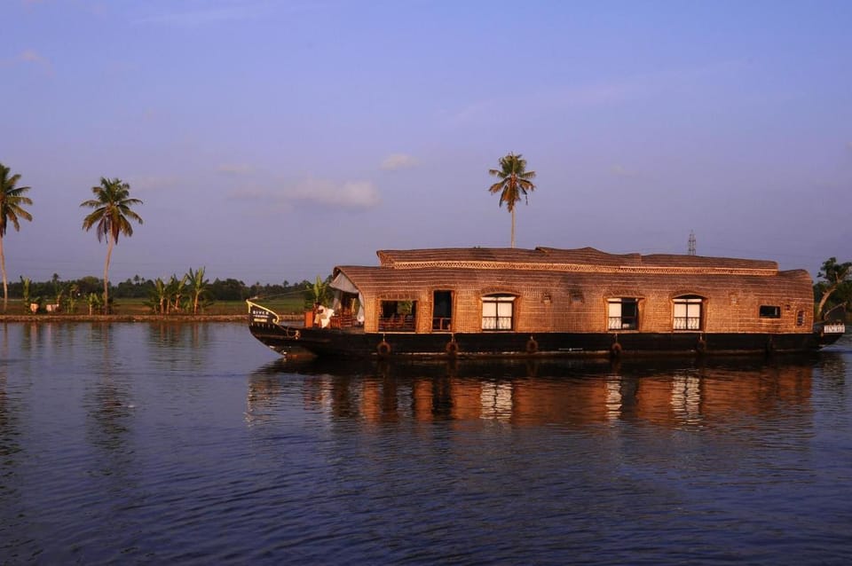 Xandari Riverscapes Docked boat in Alappuzha