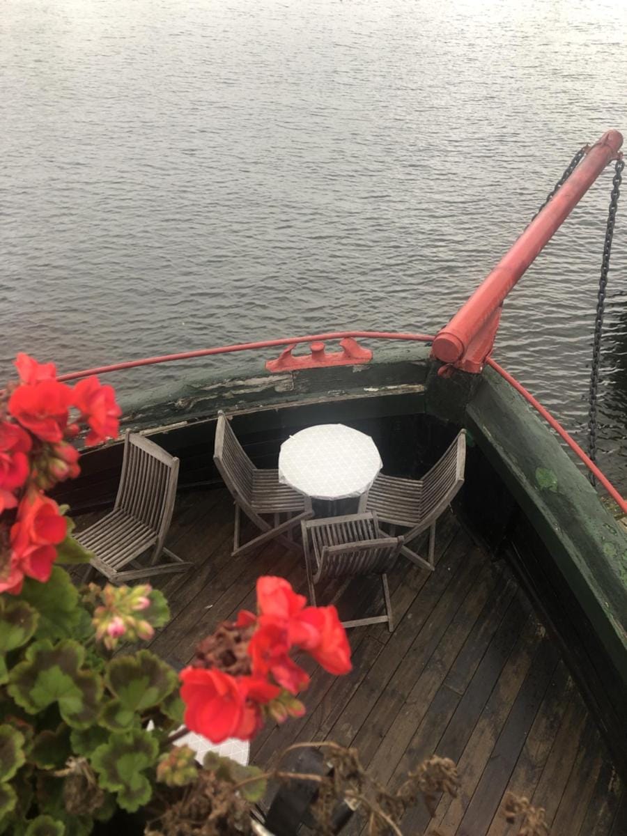 Den Röda Båten Docked boat in Stockholm