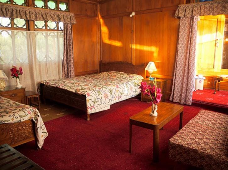 Houseboat Lily of Nageen Docked boat in India