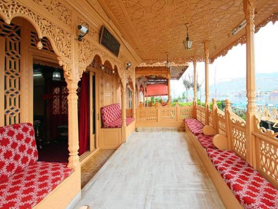 Lake Victoria Group of Houseboats Docked boat in India