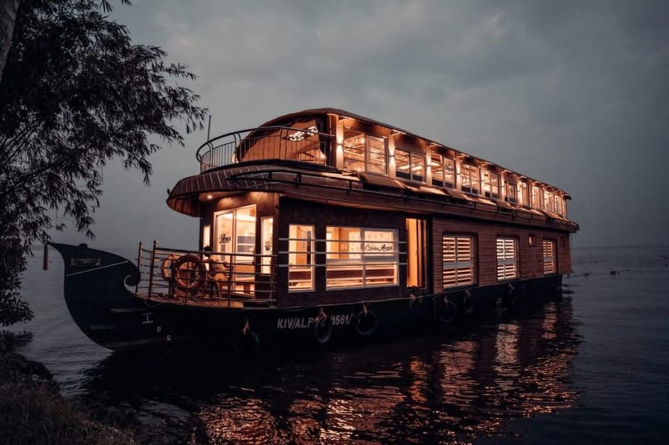 Kerala Houseboats Docked boat in Alappuzha