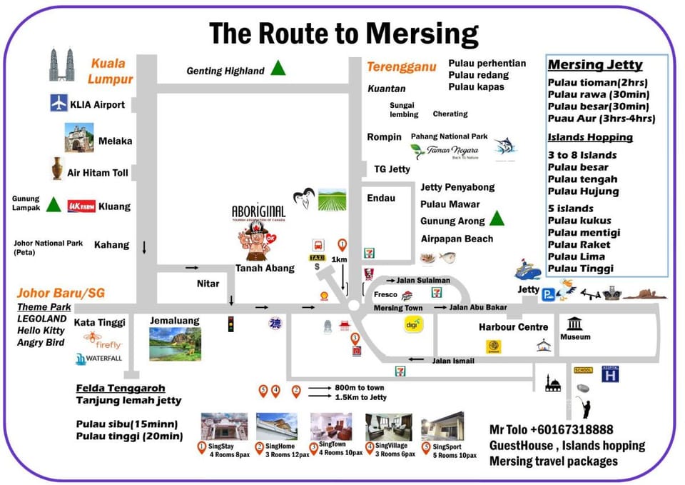 Singstay Guesthouse Bed and Breakfast in Mersing