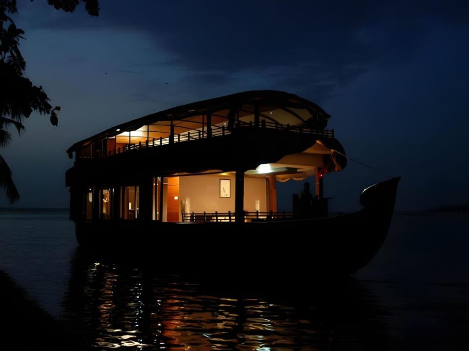 Spice Route Luxury Cruises Docked boat in Alappuzha