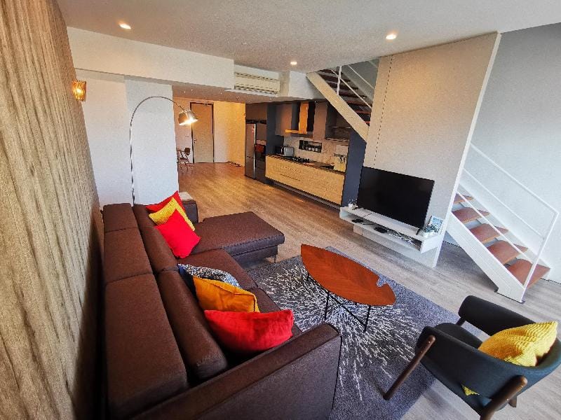 Stylish Duplex @ Gurney Drive Apartment in George Town
