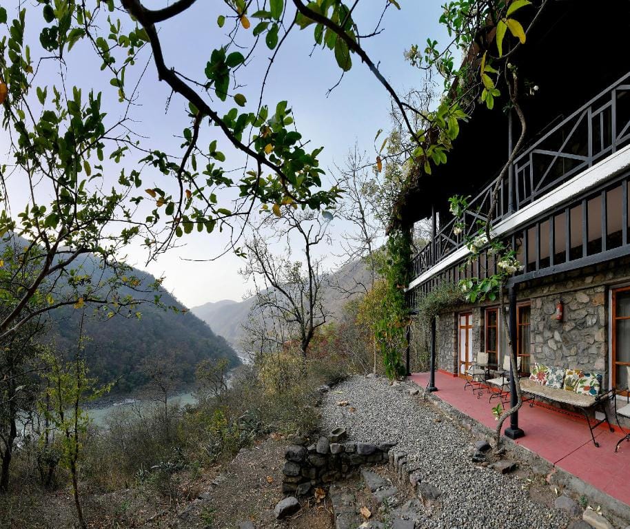 Neemrana's Glasshouse on the Ganges Hotel in Uttarakhand